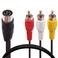 PIIHUSW Din 8 Pin to 3RCA Cable, 8Pin Din Male Plug to 3-RCA 3*RCA Male Audio Adapter Cable for Musical Instrument Audio Equipment (50 cm / 1.6 FT)