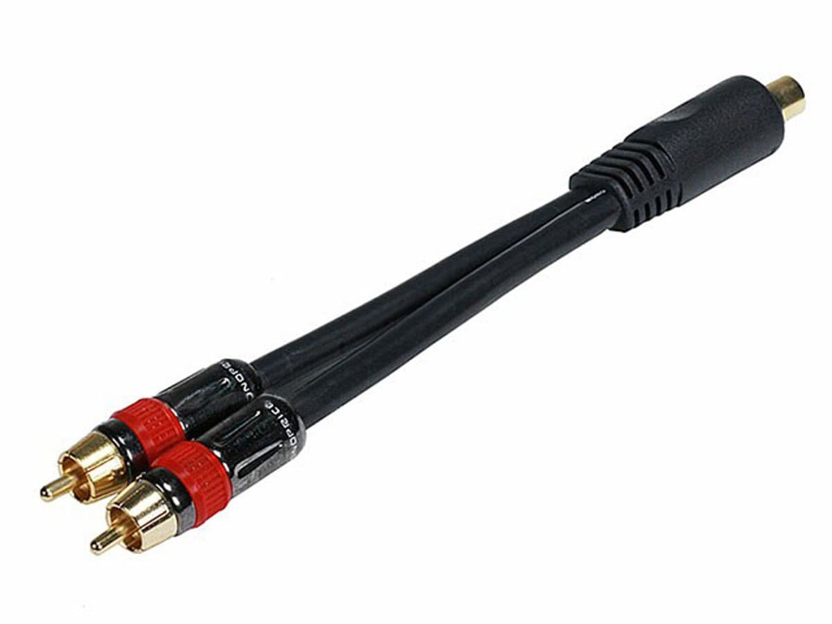 مونو برايس Monoprice Rca Female To 2-rca Male Digital Coaxial Splitter Adapter rca 6 inch