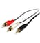 StarTech.com 3 ft Stereo Audio Cable - 3.5mm Male to 2x RCA Male - heaDPhone jack to RCA - Mini jack to RCA - 3.5mm to RCA (MU3MMRCA)