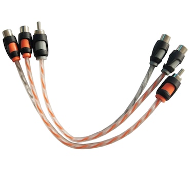 RD RCA Y Splitter Audio Cable Connection, OFC Oxygen Free Copper, Tinned RCA Twisted Pair, Easily Connect with subwoofer, Home Theater, HDTV, Gaming Consoles, Hi-Fi Systems. (M-2F)(2-Pack)