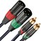 JOMLEY RCA to XLR Cable, Dual RCA Male to Dual XLR Male HiFi Stereo Audio Connection Interconnect Cord Wire Path Lead - 10ft