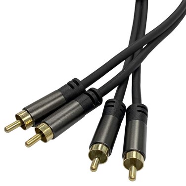 Seismic Audio - SA-2RM0215 - Premium 2 Channel 15 Foot RCA Male to RCA Male Audio Cable for Amps, Home Theater, Digital and Analog Compatible Cord