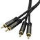 Seismic Audio - SA-2RM0215 - Premium 2 Channel 15 Foot RCA Male to RCA Male Audio Cable for Amps, Home Theater, Digital and Analog Compatible Cord
