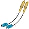 TUOLNK 2 Pack 6 inch Fakra Z Male to RCA Male Pigtail Cable for Car DVD GPS Antenna Extension Cable Pigtail Jumper Coaxial Cable RG174
