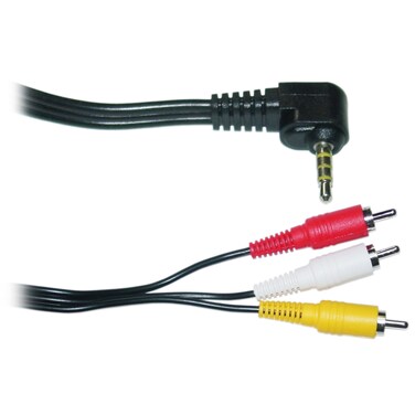 CNE40148 3-Feet Camcorder Cable, 3.5mm Male to RCA A/V