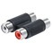 RCA Female Adapter, RCA Female to Female Coupler Audio Video Cable Extension for Amplifier, Subwoofer