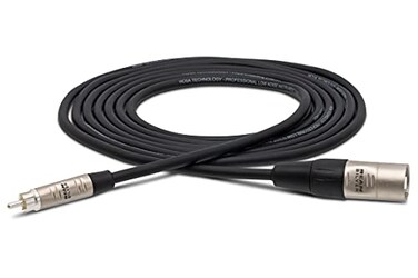 Hosa HRX-005 Pro RCA to XLR Male Unbalanced Interconnect Cable - 5 foot