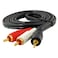 JacobsParts 3.5mm to RCA Cable, 4ft RCA Male to Aux Audio Adapter Headphone Jack Y Splitter Auxiliar Cord 1/8 to RCA Connector for Smartphones, Tablets, and More