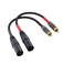 Suanqi RCA to XLR Cable, XLR Male to RCA Male Cable, RCA Male to XLR Male HiFi Audio Cable, 4N OFC 20AWG Shielded Twisted Pair Oxygen-Free Copper Braid Conductors, 2Pack (6 inches)