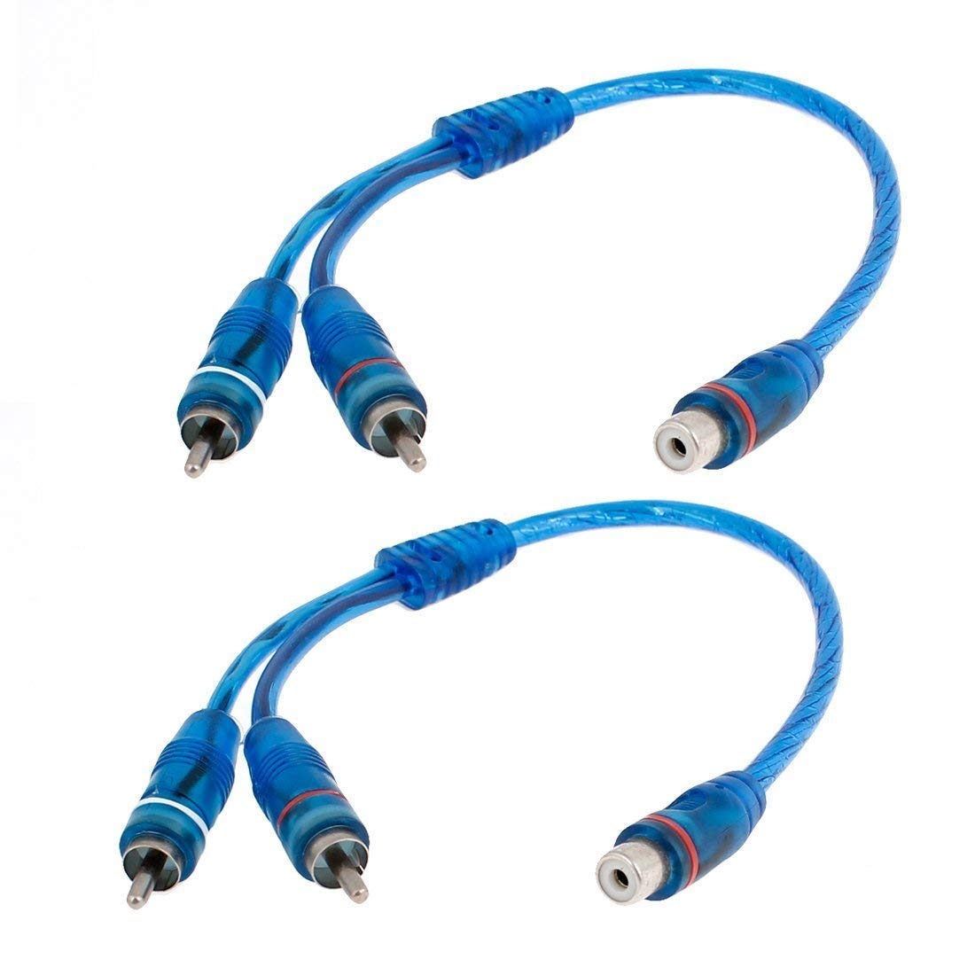 أوهل Ouhl Rca Y Adapter Connector blue rca