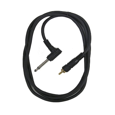 Seismic Audio - SA-TSR5-R - 5 Foot Right Angle 1/4" TS to RCA Mono Patch Cable - Amplifier to Mixer Connector - Unbalanced Adapter