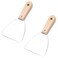 LUXXII (2 Pack) 4" Paint Scrapers Taping Putty Scrapers Drywall Scrapers for Home DIY Tools (B)