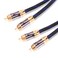 KUYIOHIFI Dual 2RCA Male to 2RCA Male Stereo Audio Cable, Double-Shielded (OD 8.0mm), for Amplifiers, AV Receivers, Hi-Fi System (4 Feet)