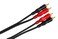 Hosa CRA-202AU Dual RCA to Same Stereo Interconnect, 6.6 feet