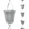Rain Chains Direct - Contempo Rain Chain - 8.5 FT - Durable Milled Aluminum (Gray) - Premium Rain Chains for Gutters