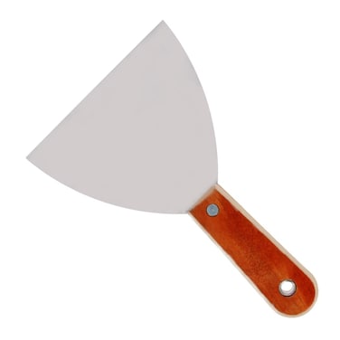 Utoolmart Putty Knife Scraper 5 Inch Carbon Steel Stiff Putty Knives with Wooden Handle for Taping Paint Wall Floor Tile