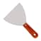 Utoolmart Putty Knife Scraper 5 Inch Carbon Steel Stiff Putty Knives with Wooden Handle for Taping Paint Wall Floor Tile