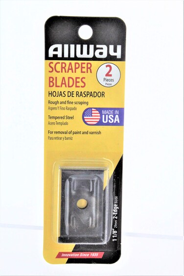 1" Allway Tools 1B B-Series 2-Edge Wood Scraper Replacement Blade