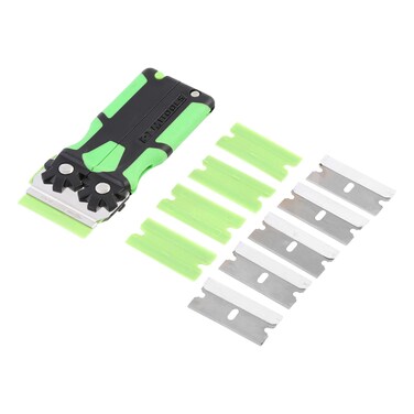 OEMTOOLS 26502 11 Piece Multi-Purpose Razor Blade Scraper, Window Scraper, Sticker Scraper Tool, Flat Blade Scraper, Plastic Razor Scraper