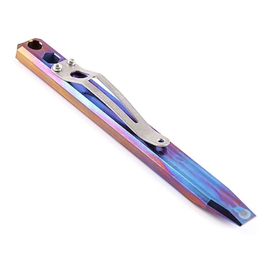 EDC Titanium Pry Bar Pocket Pry Bar Multifunction Pry Tool with Pocket Clip