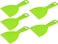 Sinyiol 5Pcs Putty Scraper 4" Plastic Flexible Putty Knives,Disposable Spreader Flexible Plastic Paint Scraper Tool for Spackling, Taping Drywall Wall Painting (4")