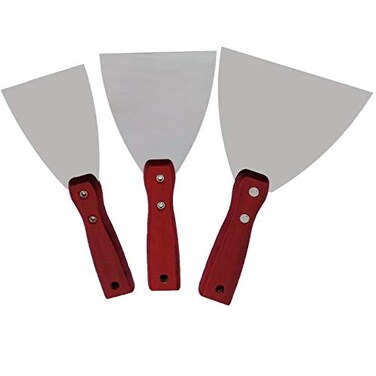 Putty Knife Scraper Spatula Metal Scraper Tool for Drywall Treatment, Scraping Plaster, Decals and Wallpaper