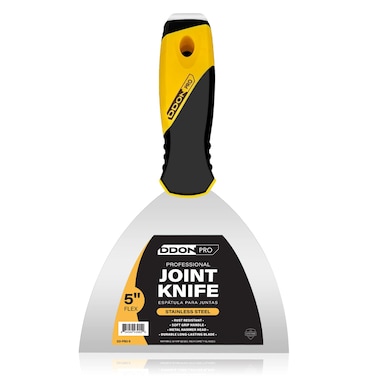 Flexible Putty Knife Scraper Tool, Spackle Knife Stainless Steel Blade with Soft Grip Handle, Metal Scraper Tool for Drywall Finishing, Plaster Painting Scraping, Decals, and Wallpaper (5)