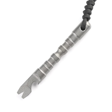 Titanium Crowbar Nail Puller Pry Bar Bottle Opener Cool Stick Tool Portable EDC Multipurpose Combination Tool (titanium-stone wash)