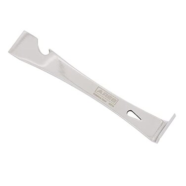 ARES 46014-5-3/8-Inch Stainless Steel Prybar Scraper - Ultra Sharp Scraper Removes Residue from Steel, Aluminum, and More - Prybar End Offers Extra Leverage - Built-In Nail Puller and Bottle Opener