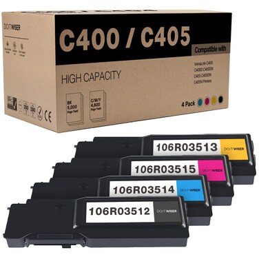 Do it Wiser VersaLink C400/C405 Toner Bundle High Capacity 106R03512 106R03513 106R03514 106R03515 4-Color Set Replacement for Xerox VersaLink C400 C405 C400D C400DN C405DN C405N Printer