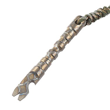 Titanium EDC Pry Bar with Bottle Opener Screwdriver Function Portable Pry Tool by LIPOUD (Flame titanium)