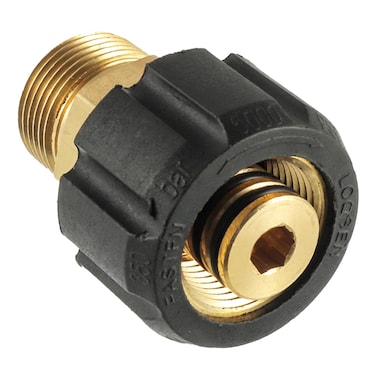 HUAREW Pressure Washer Adapter,M22 15mm Female to M22 14mm Male Fitting,brass, 4500 PSI Power Washer Hose and Gun Coupler, for High Pressure Hose Gun Replacement Parts