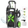 Electric Pressure Washer, SWIPESMITH 2800 Max PSI 2.4 GPM Power Washer with Telescopic Handle, Car Wash Machine with 4 Quick Connect Nozzles, Foam Cannon, for Cars, Patios, and Floor Cleaning