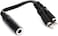 Hosa YPR-131 1/4" TSF to Dual RCA Y Cable Black