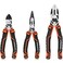 Vanquish Pliers Set 3-Piece, 6" Wire Jaw Diagonal Cut Pliers, 6" Long Nose Pliers, 7" Linesman Pliers, 3191