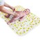 Baby Changing Mat - 31,5 x 25,5 inch Waterproof Portable Travel Changing Pad - Wipeable Liners with Reinforced Double Seams - Change Diaper On The Go - Foldable Large Baby Nappy Changer Mat