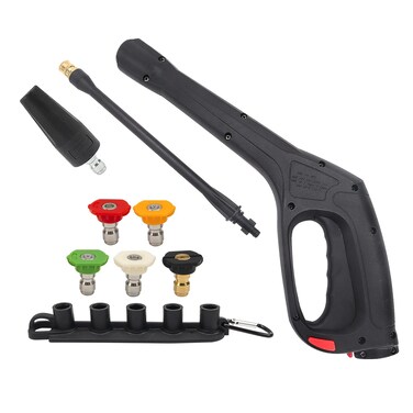Bear Force Replacement Pressure Washer Spray Gun with Turbo Nozzle &amp; 5 Spray Nozzle Tips, Compatible with Portland Husky Ford Pulsar ShopForce Taskforce Powerwasher