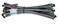 EZ-Fluid (10) 12" x 3/8" Comp x 1/2" FIP Faucet Hose,LF,Brass Nuts,Universal Stainless Steel Braided Faucet Water Supply Line Connector,Water Supply Hose Connector Lines For Kitchen,Bathroom