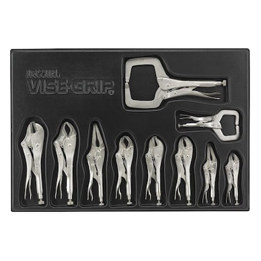 IRWIN Tools VISE-GRIP Original Locking Tool Set with Tray, 10 Piece, 1078TRAY