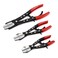 CASOMAN 3PC Hose Pincher Pliers Set, Locking Ratcheting Hose Pinch Off Pliers for Automotive Hose Lines, Radiator Lines, Fuel Lines, Coolant Lines