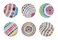 French Bull Melamine Assorted Plates-6 Piece Set -Melamine Dinnerware-Platter, Serving, Party, Platter, Dish (6" Appetizer Plate, Bauble)