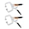 11-Inch C-Clamp Locking Pliers,Heavy Duty Vise Grip Locking Pliers With Swivel Tips for Woodworking,Welding,Home(2 Pack)