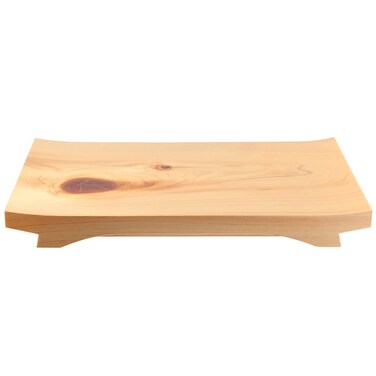 TIKUSAN Sushi Hinoki Serving Geta Plate Platter Board Japanese Style Tableware Made in Japan (10.6" x 7.1")