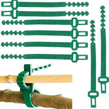 8 PCS Tree Stake Support Bands, Tree Straps for Staking,Heavy Duty Adjustable Interlock, Reusable Garden Plants Shrub Ties 9.4 inch