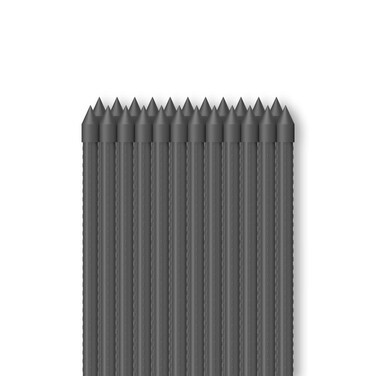 AC Infinity Garden Plant Stakes 36", Sturdy Metal Support Sticks with Protective Plastic Coating, 25-Pack for Tomatoes, Trees, and Vines in Gardening Hydroponics