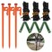 Tree Stake Kit &acirc;&euro;&ldquo; Heavy Duty Tree Stakes and Supports for Leaning Trees &acirc;&euro;&ldquo; Metal Stake for Straightening Kit with 3 Set Tree Stakes, for Staking and 13.12 Feet Tree Rope