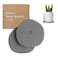 Dorai Stone Plant Pot Saucer - 2 Small Plant Saucers for Indoor Plants Water Catcher Tray Diatomaceous Earth Tray for Plants Saucers or Potted Plants