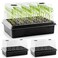 Seed Starter Tray with Tall 5'' Dome-Deep Cell Large Plant Germination Trays, Heavy Duty Seed Starting Kit, 3 Packs(162 Cells) Plant Seedlings Tray for Balcony Greenhouse (54 Cells per Tray)