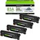 greencycle Compatible Toner Cartridge Replacement for HP 83A CF283A Work with Laserjet Pro MFP M201dw M225dw M127fw M125nw M127fn Printer (Black,4-Pack)