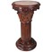 Design Toscano Imperia Pedestal Column Plant Stand, Medium, Cherry